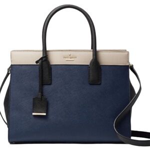 Kate Spade Cameron street Candace Navy and Black Satchel